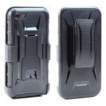 Wholesale iPhone SE, 5S, 5 Armor Holster Combo Belt Clip Case (Black)